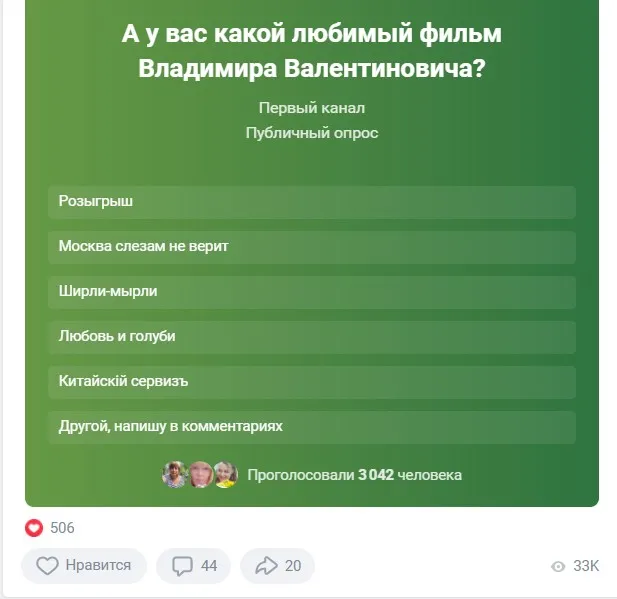 17 сентября ДР Меньшова опрос