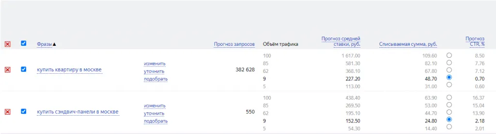 скриншот для блока конкуренция