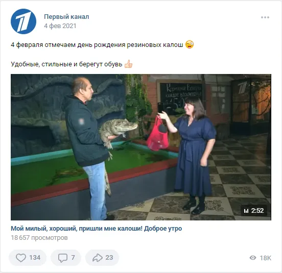 4 февраля ДР резиновых калош