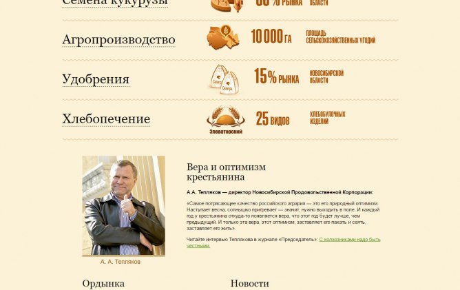 Кейс Разработка сайта для зернотрейдинговой компании